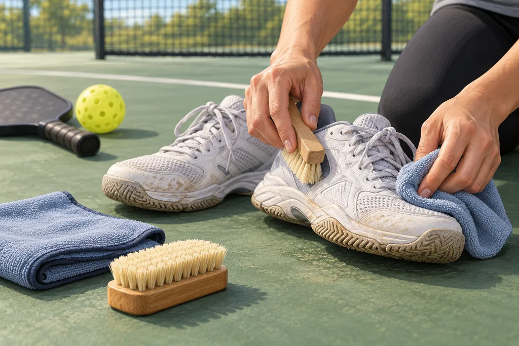 Illustration de l'article « Faire durer ses chaussures de pickleball : alterner deux paires et éviter la chaleur »